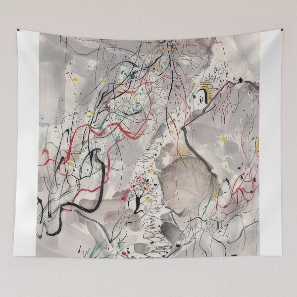 Item preview, 武夷山径 - abstract expressionism, ink and wash painting designed and sold by NeonCanvasDream.