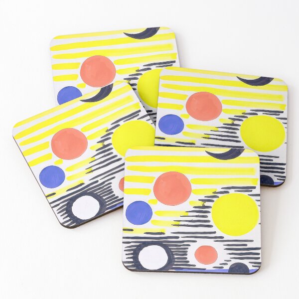 Item preview, 7 circles abstract 1966 designed and sold by NeonCanvasDream.