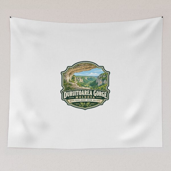 Item preview, Duruitorea Gorge Moldova White Rock Above Green Valleys Travel Nature Landscape Souvenir designed and sold by Simsimah26Parks.