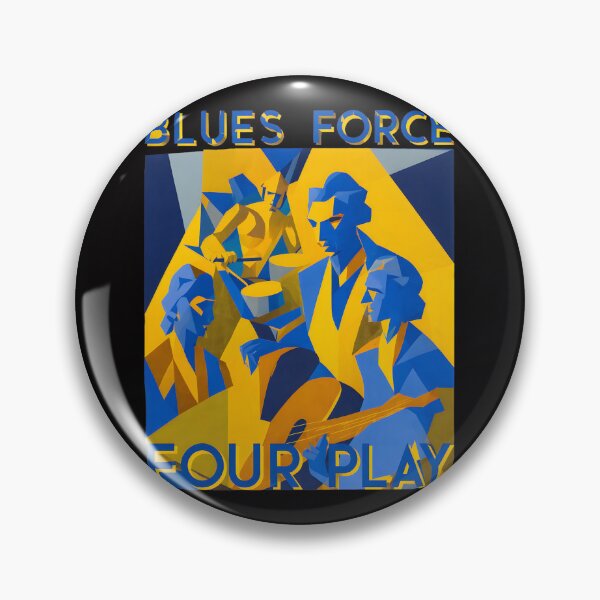 Item preview, Blues Force Four Play Abstract Jazz Quartet Geometric Art designed and sold by mac-lux.