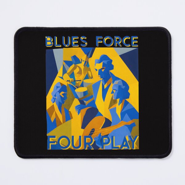 Item preview, Blues Force Four Play Abstract Jazz Quartet Geometric Art designed and sold by mac-lux.