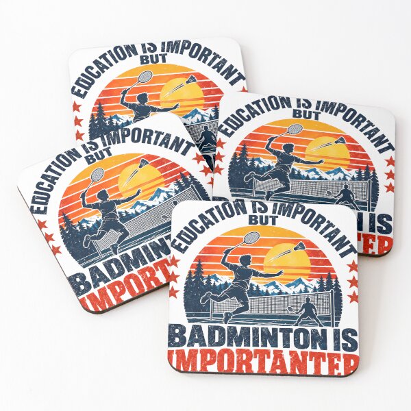 Item preview, Education Is Important But Badminton Is Importanter Badminton Player Sport Lover Hobby Gift designed and sold by SEEM-drawing.