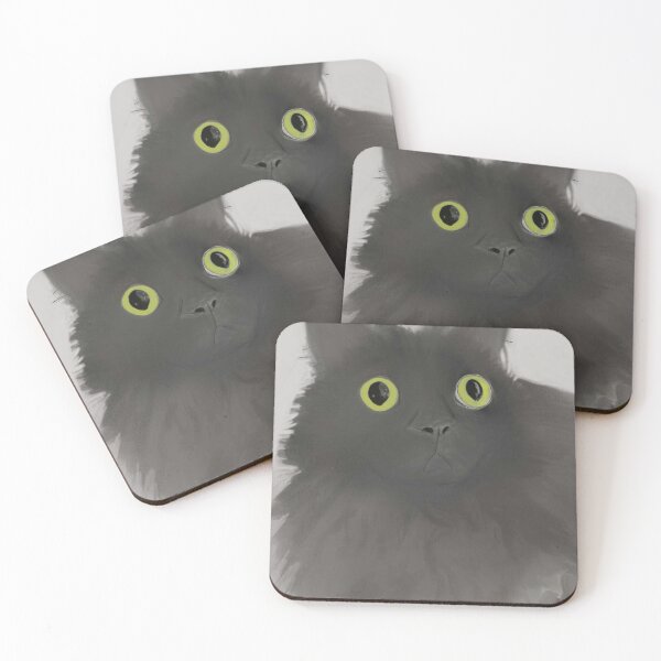 Item preview, Portrait of a black Munchkin cat  designed and sold by 8bitblackcat.