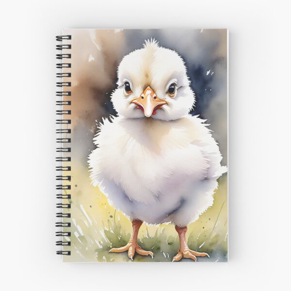 Item preview, Cute Fluffy Baby Chick Watercolor Art designed and sold by Hackl20.