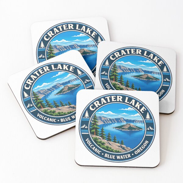 Item preview, Crater Lake Volcanic Blue Water Oregon National Park Travel Hiker designed and sold by NeedForParks.