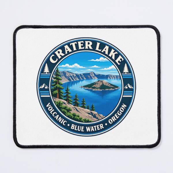 Item preview, Crater Lake Volcanic Blue Water Oregon National Park Travel Hiker designed and sold by NeedForParks.