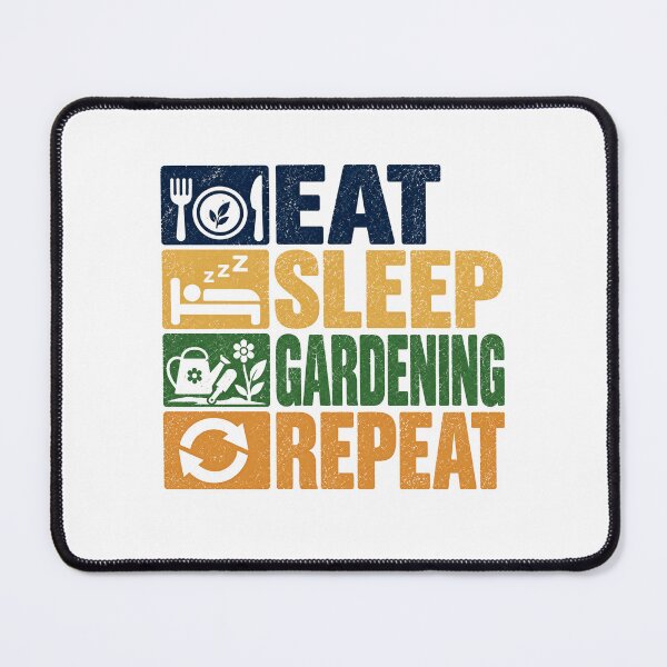 Item preview, Eat Sleep Gardening Repeat Gardener Plant Lover Hobby designed and sold by SEEM-drawing.