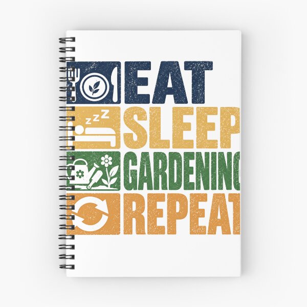 Item preview, Eat Sleep Gardening Repeat Gardener Plant Lover Hobby designed and sold by SEEM-drawing.