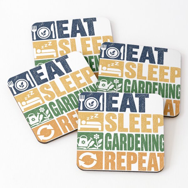 Item preview, Eat Sleep Gardening Repeat Gardener Plant Lover Hobby designed and sold by SEEM-drawing.
