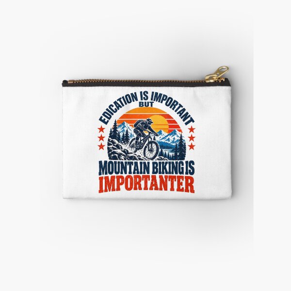 Item preview, Education Is Important But Mountain Biking Is Importanter Mountain Biker Cyclist Hobby designed and sold by SEEM-drawing.