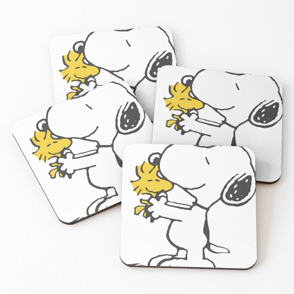 Item preview, Snoopy And Woodstock Standing Hug Cute designed and sold by BridgetteCross2.