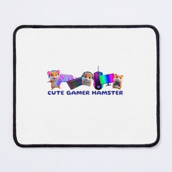 Item preview, Pause My Game No Cute RGB Gaming Hamster Graphic designed and sold by Gameshalah's Designs Hub.