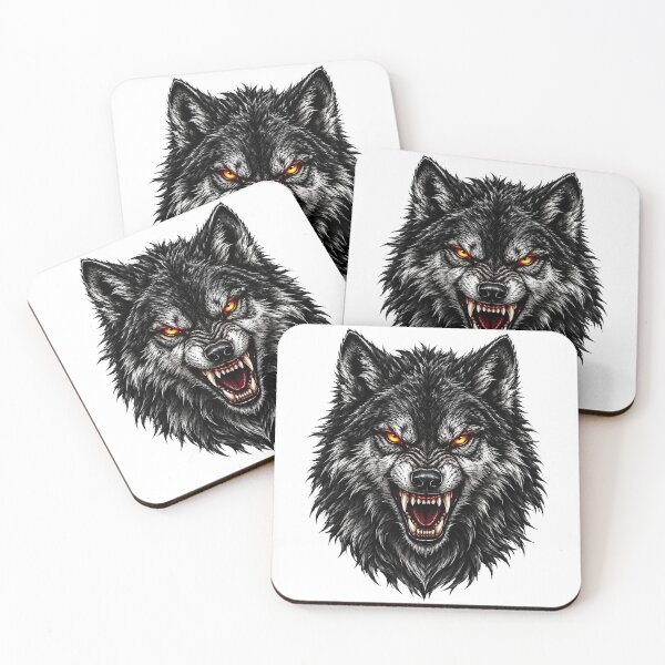 Item preview, Vintage Halloween Wolf Face designed and sold by QuiteOrbit.