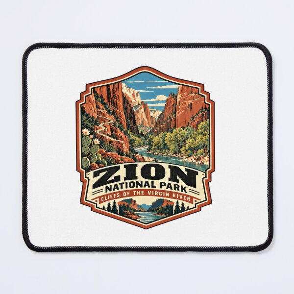 Item preview, Zion National Park Cliffs Of The Virgin River Utah Traveler Hiker Outdoors Souvenir designed and sold by Simsimah26Parks.