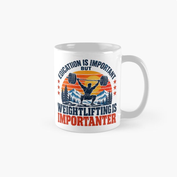 Item preview, Education Is Important But Weightlifting Is Importanter | Weightlifting Gym Fitness Powerlifting Lifter Workout designed and sold by SEEM-drawing.