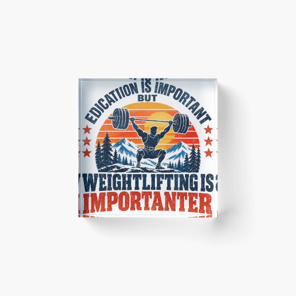 Item preview, Education Is Important But Weightlifting Is Importanter | Weightlifting Gym Fitness Powerlifting Lifter Workout designed and sold by SEEM-drawing.