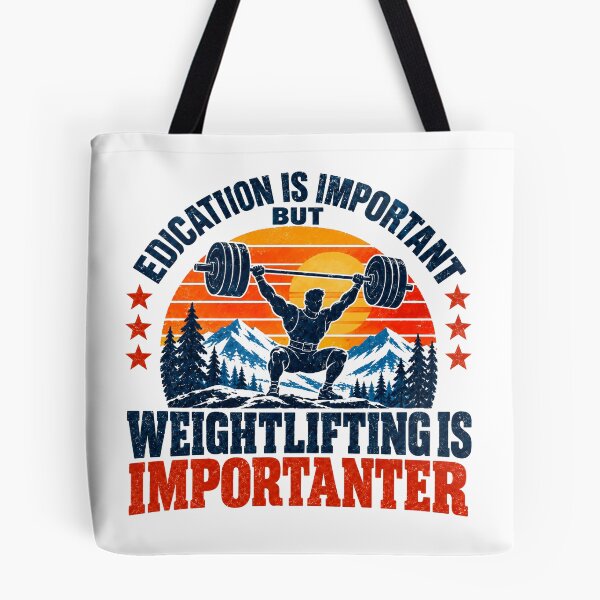 Item preview, Education Is Important But Weightlifting Is Importanter | Weightlifting Gym Fitness Powerlifting Lifter Workout designed and sold by SEEM-drawing.