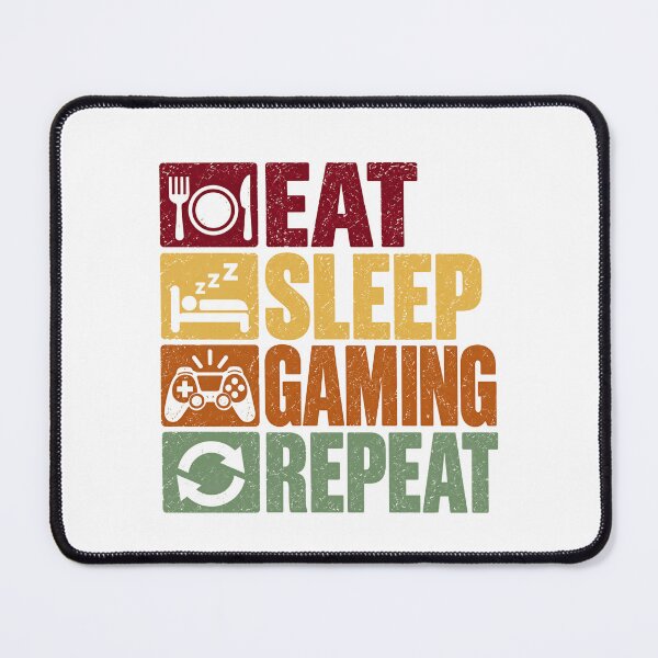 Item preview, Eat Sleep Gaming Repeat Video Game Player Gaming Lifestyle designed and sold by SEEM-drawing.