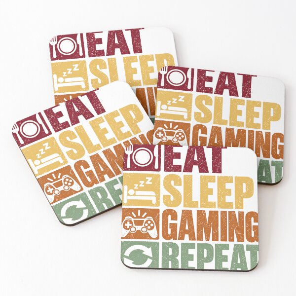 Item preview, Eat Sleep Gaming Repeat Video Game Player Gaming Lifestyle designed and sold by SEEM-drawing.