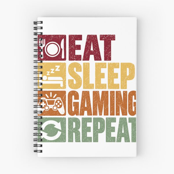 Item preview, Eat Sleep Gaming Repeat Video Game Player Gaming Lifestyle designed and sold by SEEM-drawing.