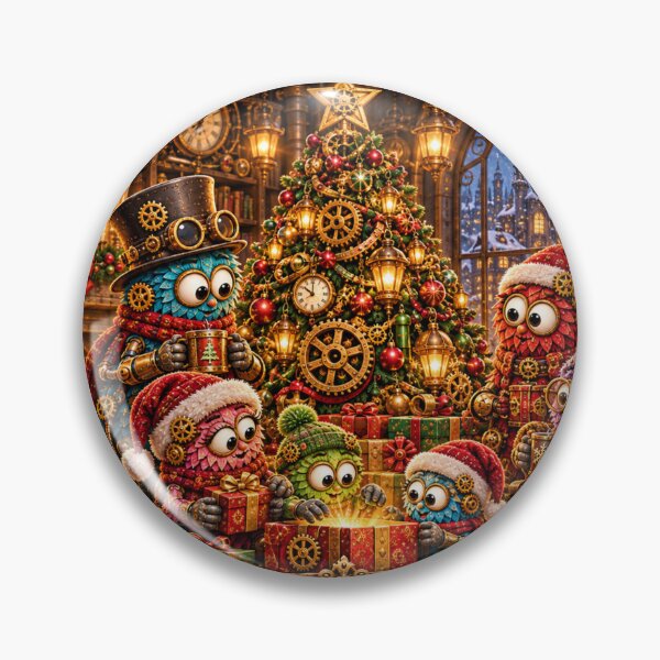 Artikelvorschau, Frohe Weihnachten, Familientreffen, Steampunk-Weihnachtskunst entworfen und verkauft von TheThinglings.