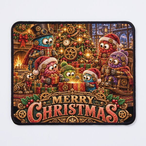 Item preview, Merry Christmas, Family Gathering, Steampunk Christmas Art designed and sold by TheThinglings.