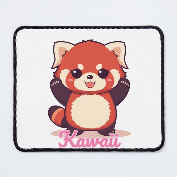 Item preview, Fear Me Fierce Cute Kawaii Standing Red Panda Graphic designed and sold by Gameshalah's Designs Hub.