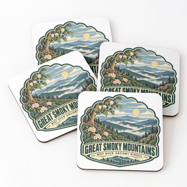 Item preview, Great Smoky Mountains Mist Over Ancient Ridges National Park Hiker Traveler Nature Lover designed and sold by Simsimah26Parks.