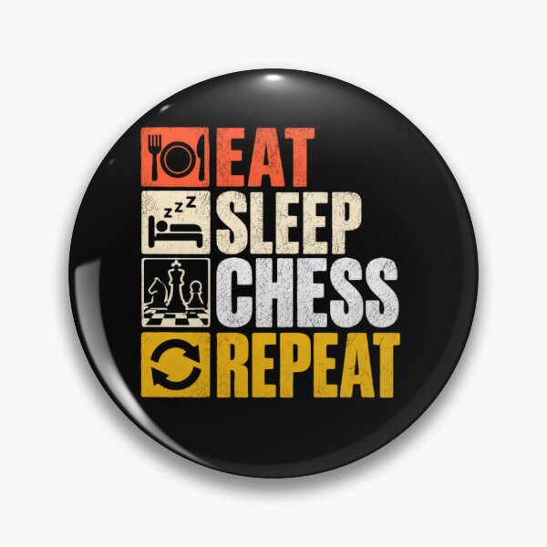 Item preview, Eat Sleep Chess Repeat Chess Player Hobby designed and sold by JonesFlora2025.