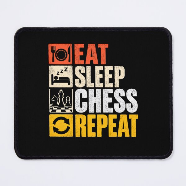 Item preview, Eat Sleep Chess Repeat Chess Player Hobby designed and sold by JonesFlora2025.