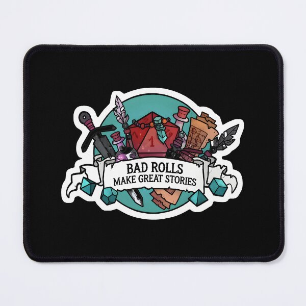 Item preview, Bad Rolls Make Great Stories D20 Gaming Banner designed and sold by sil-gen-rove.