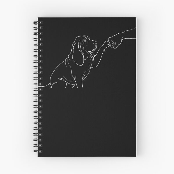 Item preview, Dog Paw Fist Bump Line Art Basset Hound Punch Hand Meme designed and sold by serialcarachts.