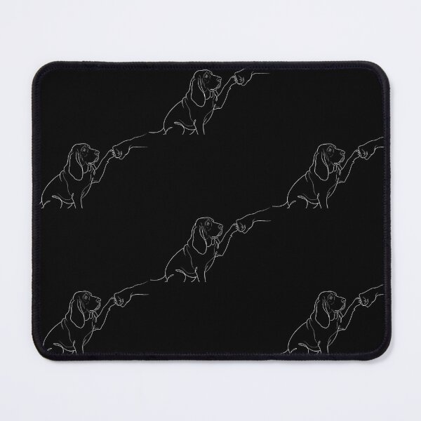 Item preview, Dog Paw Fist Bump Line Art Basset Hound Punch Hand Meme designed and sold by serialcarachts.