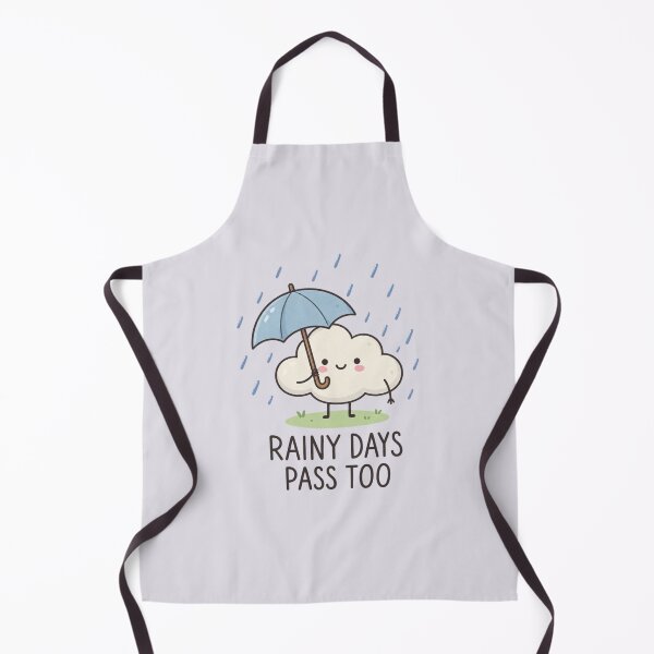 Item preview, Rainy Days Pass Too | Cute Cloud Hope Quote Art designed and sold by MrDev.