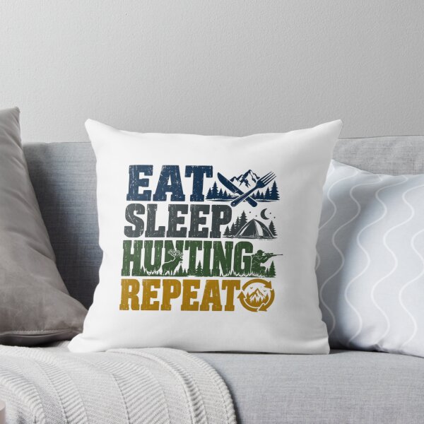 Item preview, Eat Sleep Hunting Repeat Hunter Outdoorsman Wilderness Nature designed and sold by NeedForParks.