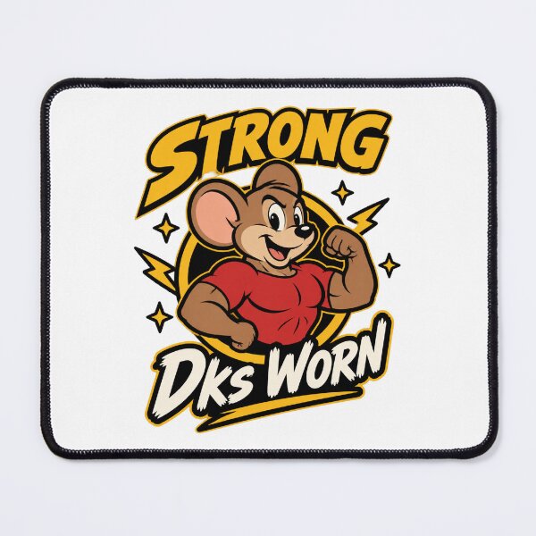 Item preview, Strong Mouse Design with Worn Vintage Style for Unique Apparel and Accessories designed and sold by fred2266.