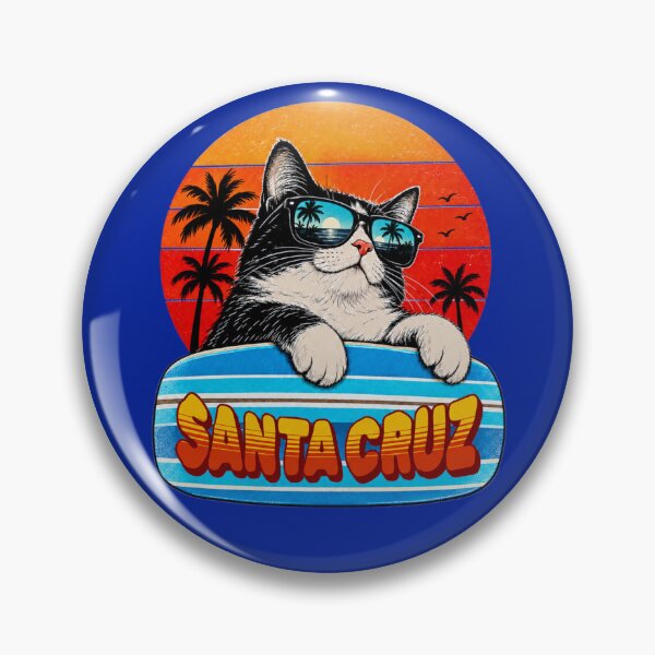Item preview, Cool California Cat- Santa Cruz designed and sold by GonePlatinum.