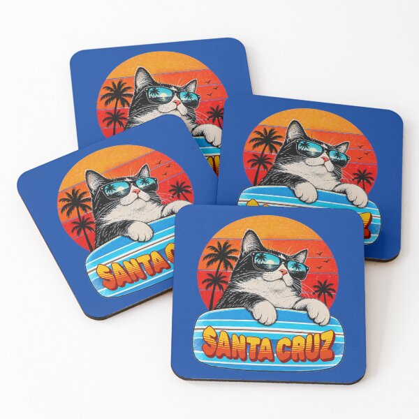Item preview, Cool California Cat- Santa Cruz designed and sold by GonePlatinum.
