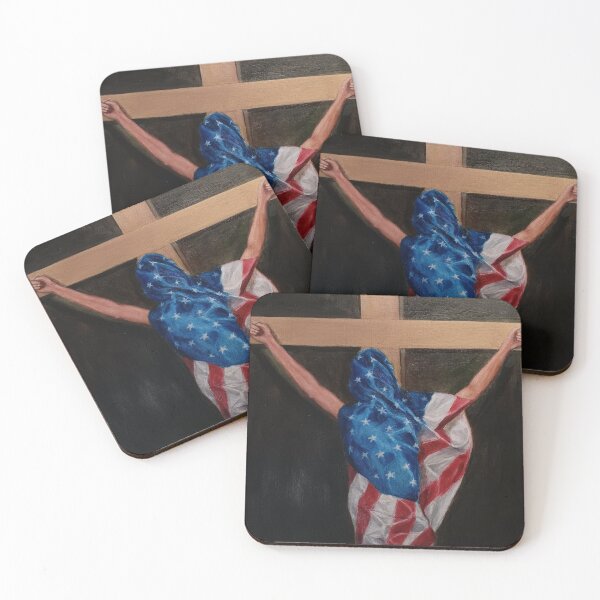 Item preview, Allegory of America on the Cross designed and sold by RoderickArtDC.