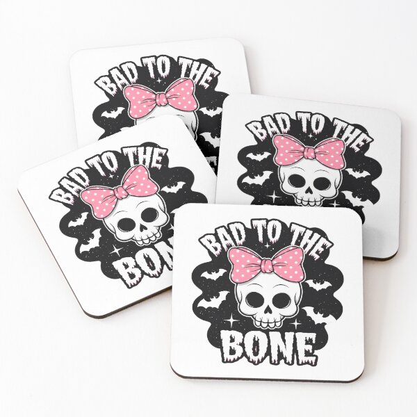 Item preview, Bad to the Bone Skeleton Bow Girly Halloween Skull  designed and sold by Zizo-DR44.