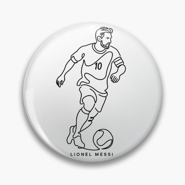 Item preview, Lionel Messi Minimalist Line Art - Continuous Contour Soccer Legend Portrait designed and sold by arfindo-indra.