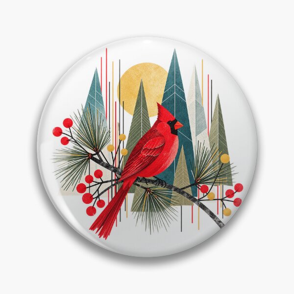 Item preview, Winter Cardinals | MCM Style  designed and sold by EverydayMagik.