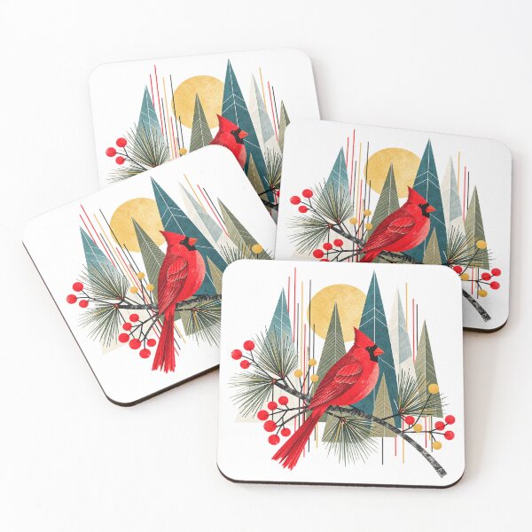 Item preview, Winter Cardinals | MCM Style  designed and sold by EverydayMagik.