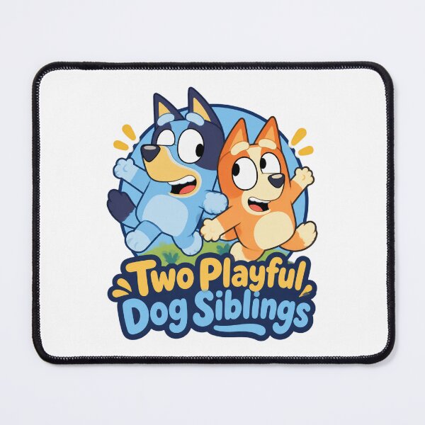 Item preview, Two Playful Dog Siblings Illustration of Happy Canine Companions designed and sold by fred2266.