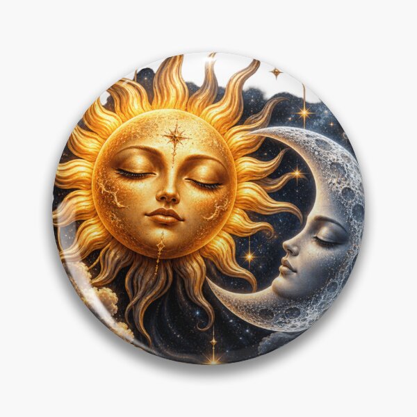 Item preview, Sun and Moon Sharing One Shadow – Mystical Celestial Cosmic Design designed and sold by Prince Tripathi .