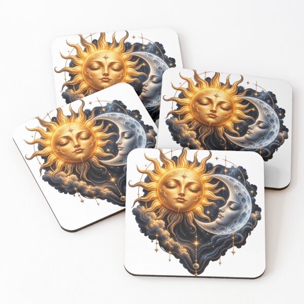 Item preview, Sun and Moon Sharing One Shadow – Mystical Celestial Cosmic Design designed and sold by Prince Tripathi .