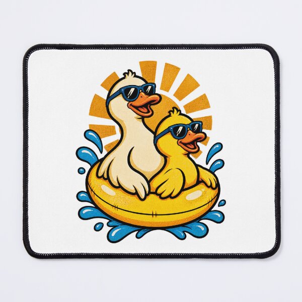 Item preview, Double Duck Illustration Featuring Two Playful Ducks in a Charming Design designed and sold by fred2266.