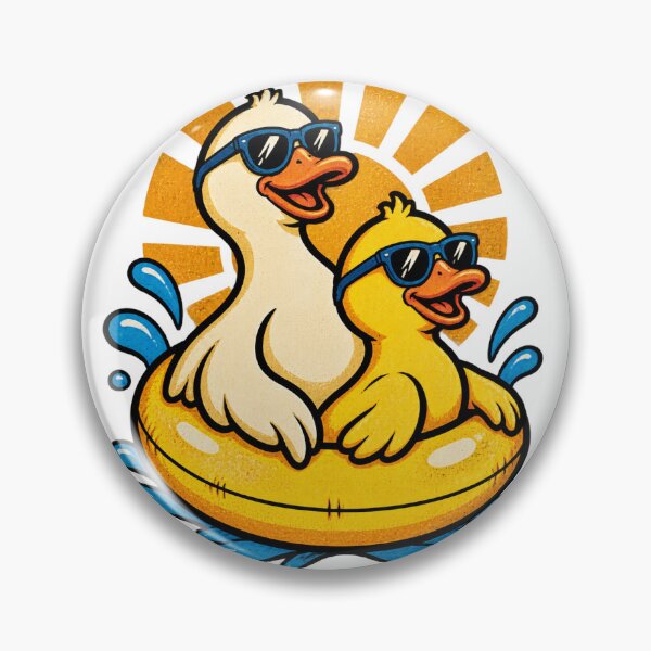 Item preview, Double Duck Illustration Featuring Two Playful Ducks in a Charming Design designed and sold by fred2266.