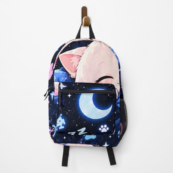 Item preview, Momo Sleeping Cat – Cute Gaming Cat, Moon & Stars, Neko Yuki designed and sold by Vantu Design.