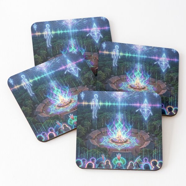 Item preview, Ancestral Wisdom · Shamanic Journey | Sacred Visionary Psychedelia · Inner Fire designed and sold by RoninGangStudio.